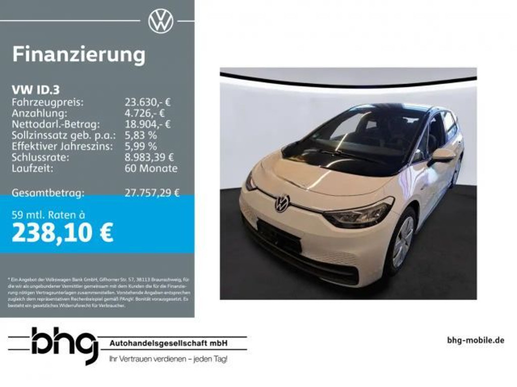 Volkswagen ID.3 2023 Elektrisch
