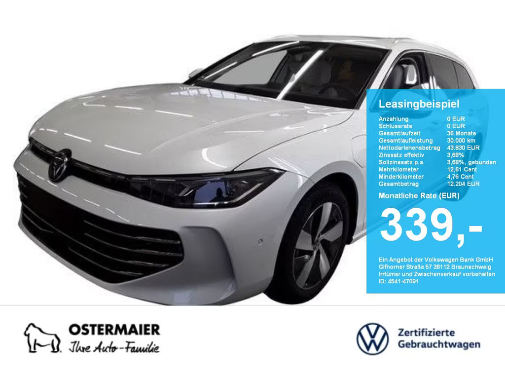 Volkswagen Passat 2025 Hybride Benzine