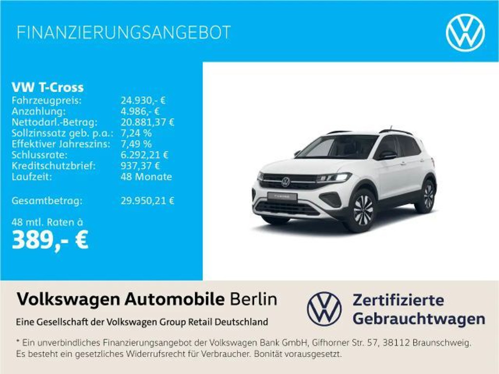 Volkswagen T-Cross 2025 Benzine