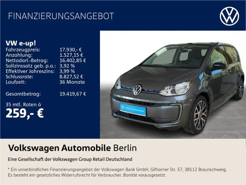 Volkswagen e-Up! 2023 Elektrisch