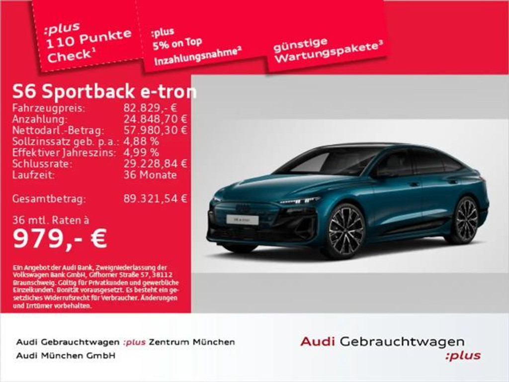 Audi S6 e-tron 2025 Elektrisch