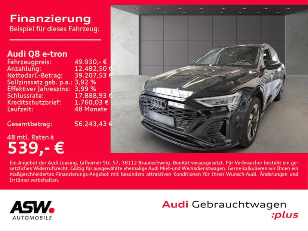 Audi Q8 e-tron 2023 Elektrisch