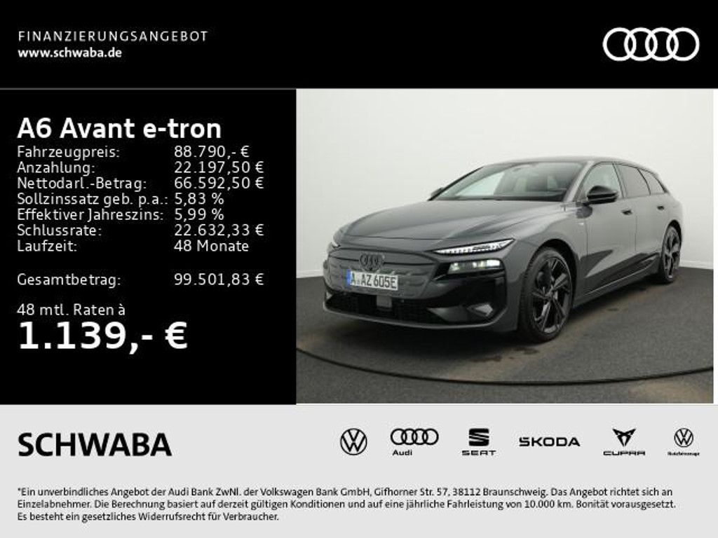 Audi A6 e-tron 2026 Elektrisch