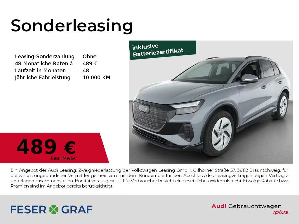 Audi Q4 e-tron 2025 Elektrisch