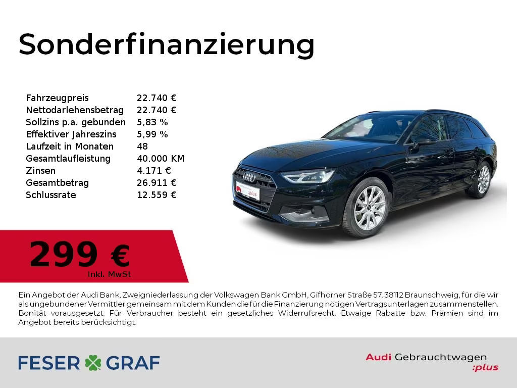 Audi A4 2022 Benzine