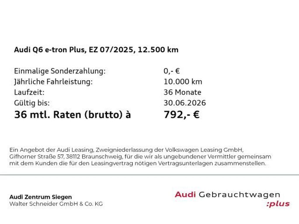 Audi Q6 e-tron