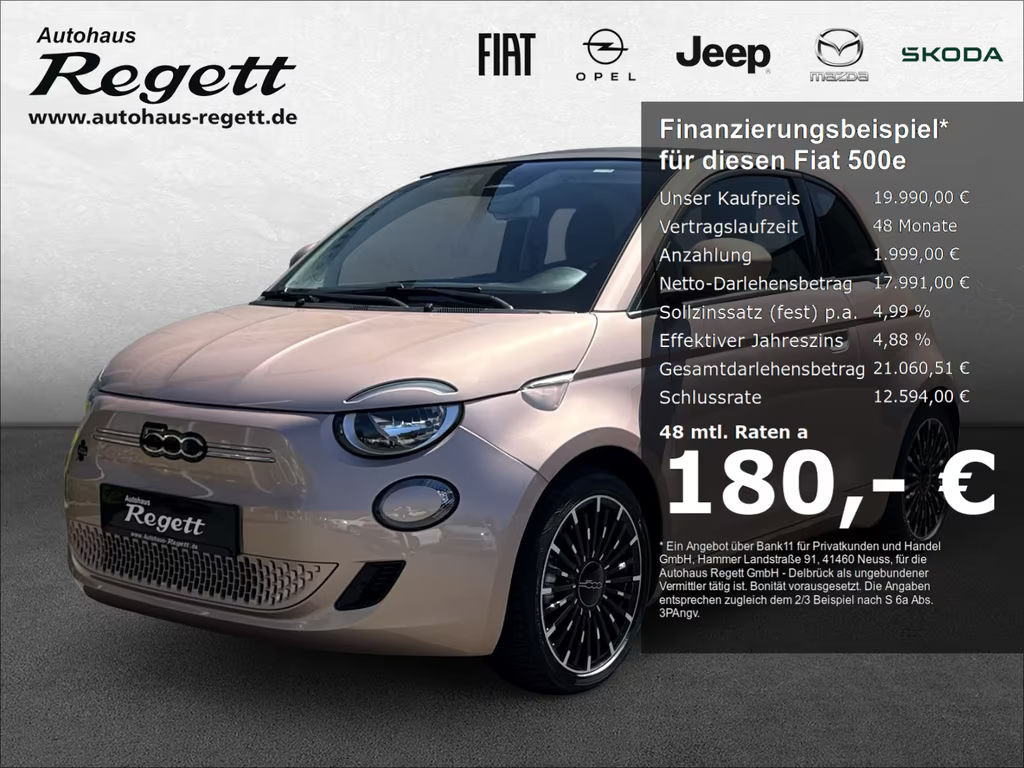 Fiat 500e 2022 Elektrisch