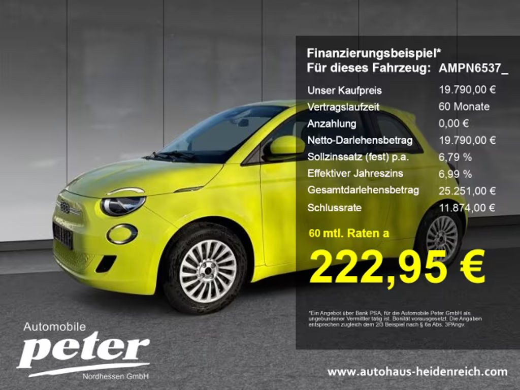 Fiat 500e 2024 Elektrisch