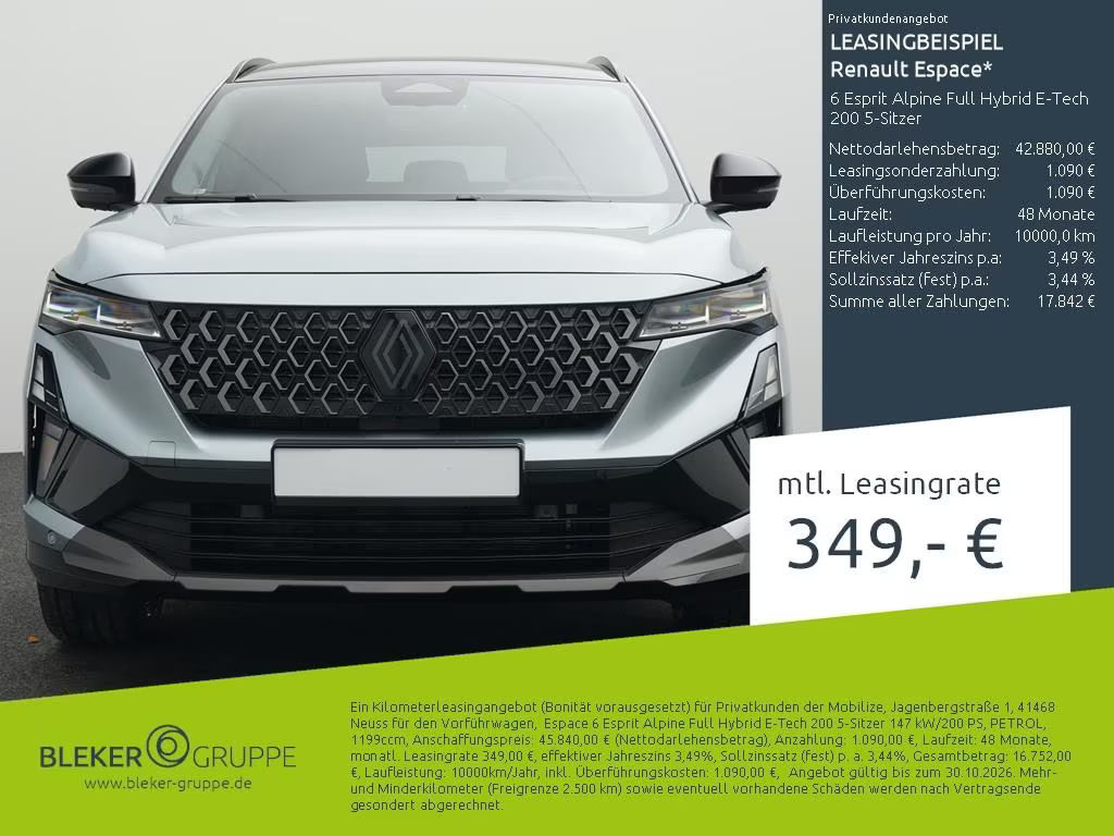 Renault Espace 2025 Benzine