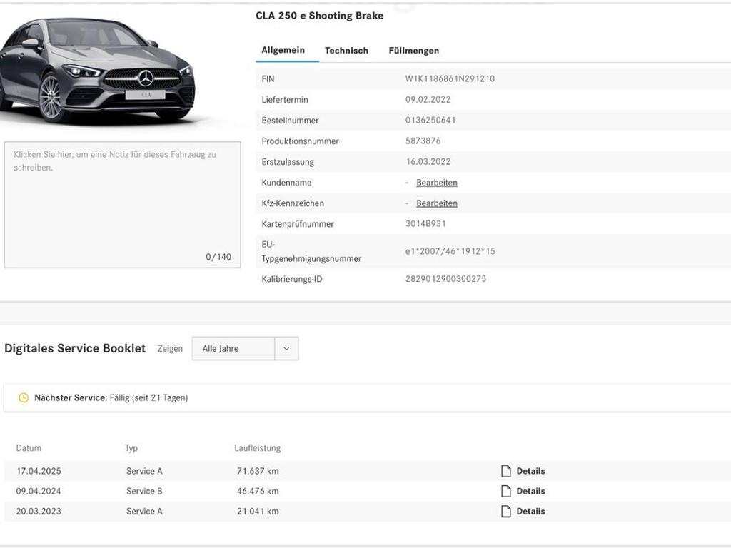 Mercedes-Benz CLA-Klasse