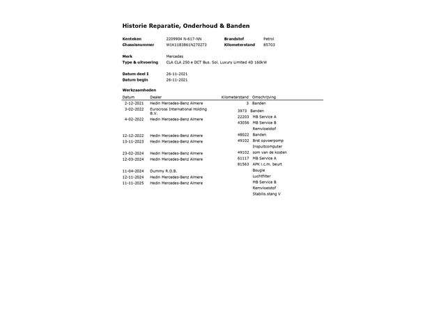 Mercedes-Benz CLA-Klasse