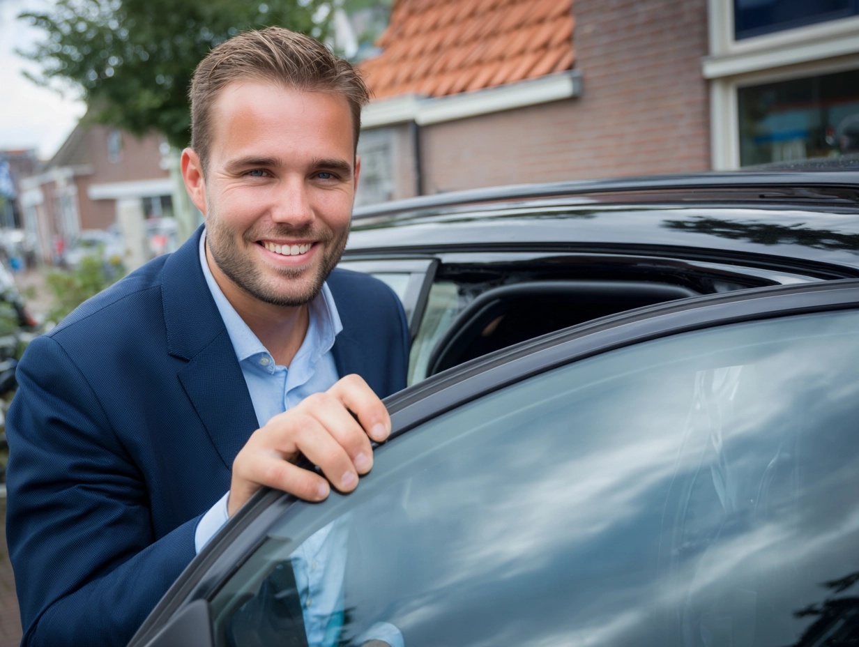 ondernemer-stapt-in-auto