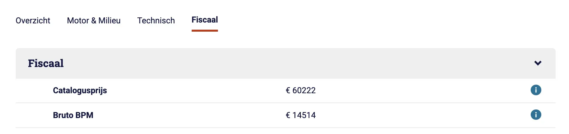 RDW fiscale waarde opvragen