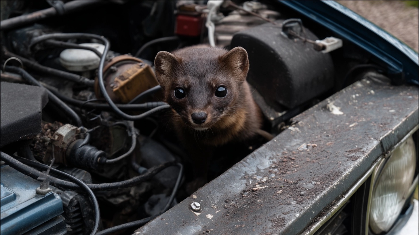 Waarom ik als steenmarter jouw auto uitkies als speeltuin