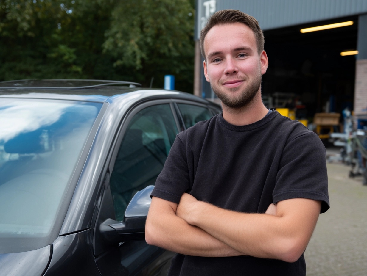 jonge-ondernemer-met-auto